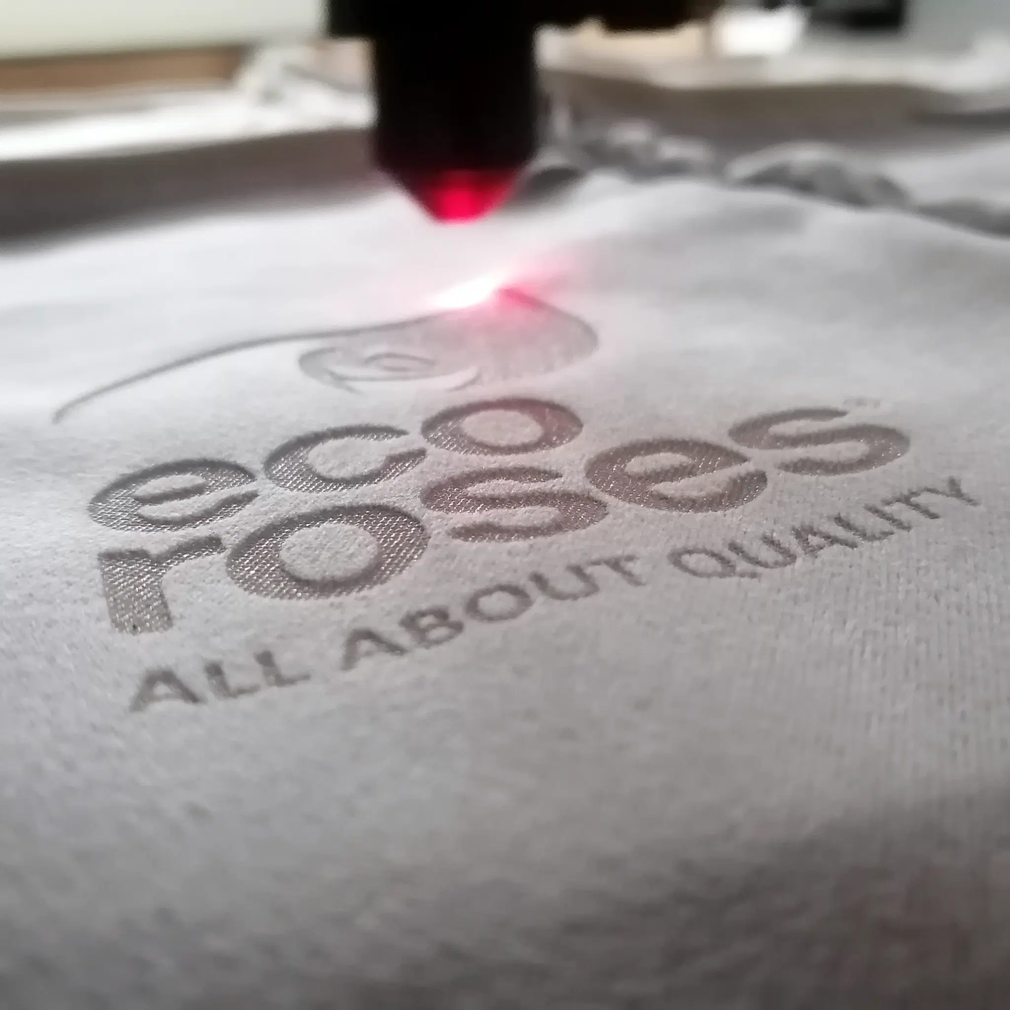 Grabado laser tela 2
